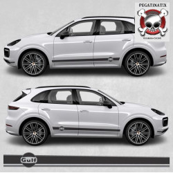 PORSCHE Cayenne Gulf side Stripes AUTOCOLLANT (Produit compatible)