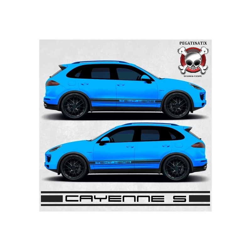 PORSCHE Cayenne side Stripes DECALS (Compatible Product)