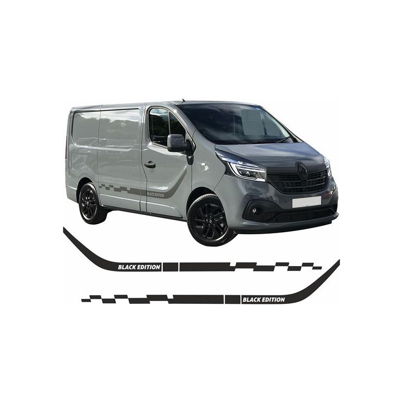 Renault Trafic Black Edition side Stripes ADHESIVOS (Producto compatible)