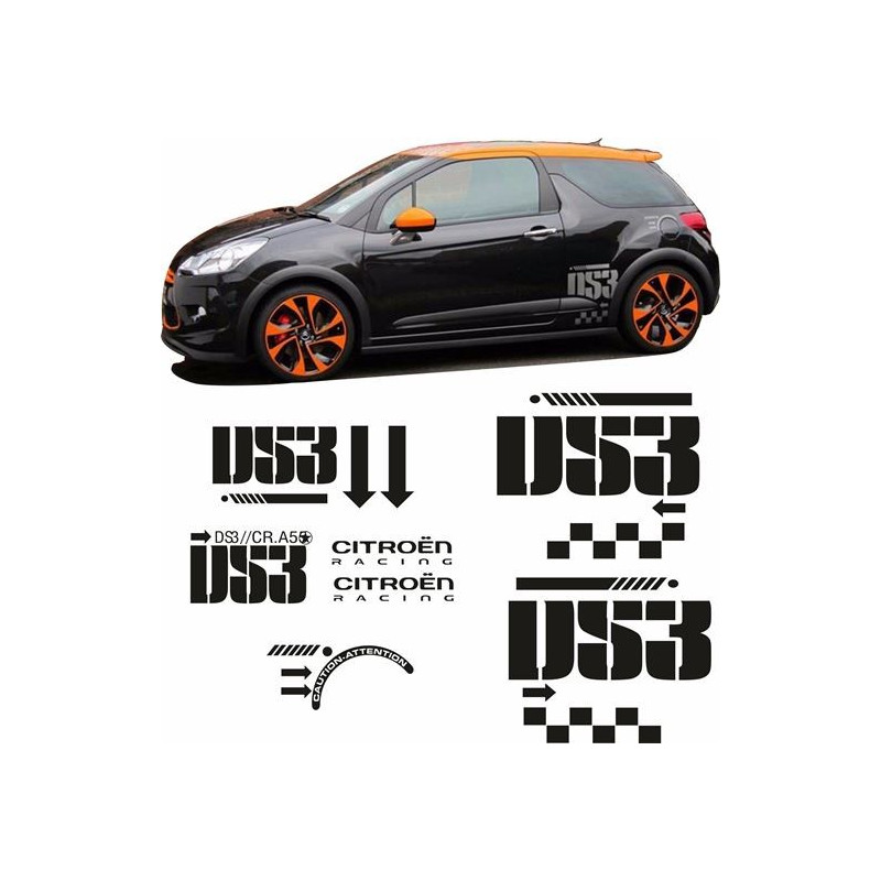 DS3 Racing Alpha Stickers (Produto compatível)