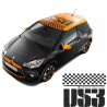 DS3 Racing roof AUFKLEBER (Kompatibles Produkt)