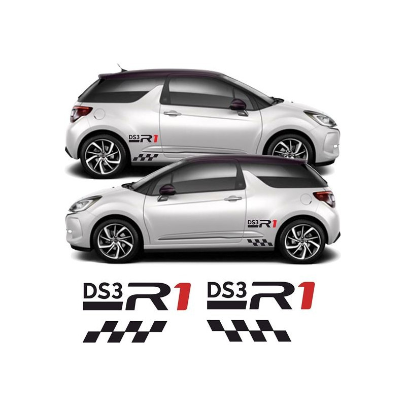 Citroen DS3 R1 Side AUFKLEBER (Kompatibles Produkt)
