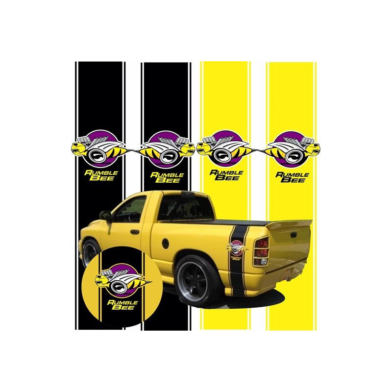 Dodge RAM side Stripes Stickers (Produto compatível)