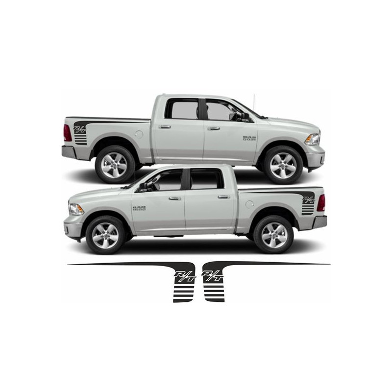 Dodge RAM side Stripes Stickers (Compatible Product)