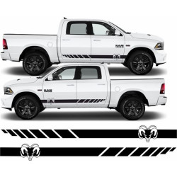 Dodge RAM 1500 side Stripes Stickers (Compatible Product)