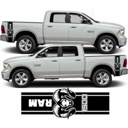 Dodge RAM 1500 side Stripes autocollant  (Produit compatible)