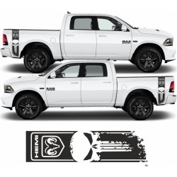 Dodge RAM 1500 side Stripes Stickers (Compatible Product)