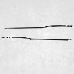 Dodge Challenger Hellcat side Stripes ADHESIVOS (Producto compatible)