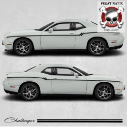 Dodge Challenger side Stripes ADHESIVOS (Producto compatible)