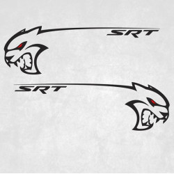 Dodge Challenger  SRT side Stripes ADHESIVOS (Producto compatible)