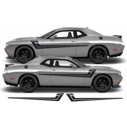 Dodge Challenger 2008 - 2019 side Stripes ADESIVI (Prodotto compatibile)
