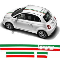 Fiat 500c ABARTH Stripes AUTOCOLLANT (Produit compatible)