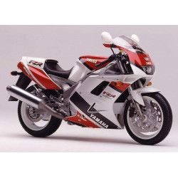 YAMAHA FZR 1000 1992 WHITE/RED/BLACK AUTOCOLLANT (Produit compatible)