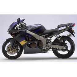 STICKER SET KAWASAKI ZX-6R YEAR 1998  BLACK/GREY/PURPLE (Producto compatible)