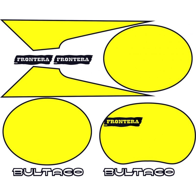 AUTOCOLLANT BULTACO FRONTERA 74 ROJA (Produit compatible)