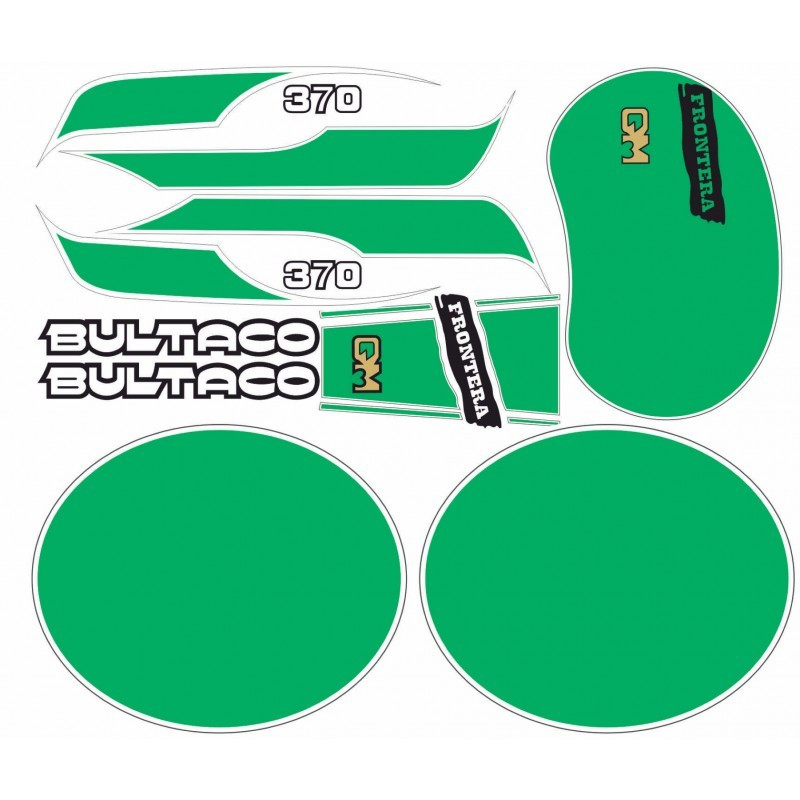 AUTOCOLLANT BULTACO FRONTERA GOLD MEDAL 370 (Produit compatible)