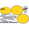 AUTOCOLLANT BULTACO FRONTERA GOLD MEDAL 370 (Produit compatible)