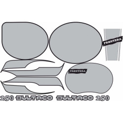 AUFKLEBER BULTACO FRONTERA 250 MK10 PLATA (Kompatibles Produkt)