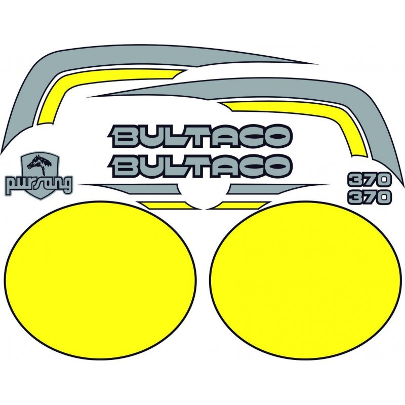 AUTOCOLLANT Bultaco Pursang MK10 370 (Produit compatible)