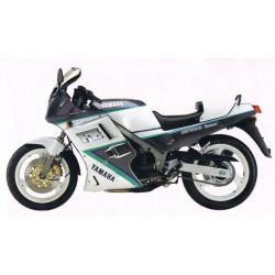 YAMAHA FZ 750 1990 WHITE/GREY/GREEN AUTOCOLLANT (Produit compatible)