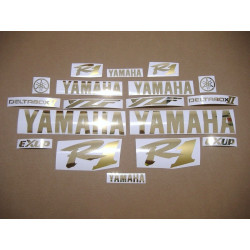 YAMAHA YZF-R1 YEAR 1998-2001 CHROME GOLD AUTOCOLLANT (Produit compatible)
