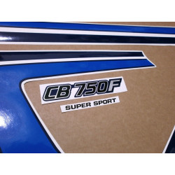 HONDA CB 750F 1983 - SILVER/BLUE DECALS (Compatible Product)