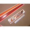 HONDA CB 750F 1982 - BLACK/ORANGE ADESIVOS (Produto compatível)