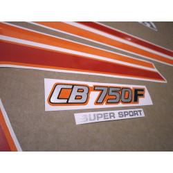HONDA CB 750F 1982 - BLACK/ORANGE DECALS (Compatible Product)