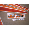 HONDA CB 750F 1982 - BLACK/ORANGE DECALS (Compatible Product)