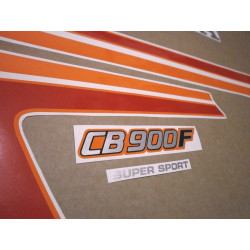 HONDA CB 900F 1982 - BLACK/ORANGE DECALS (Compatible Product)