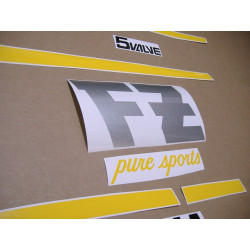 YAMAHA FZ 750 1989 - SILVER/BLACK AUTOCOLLANT (Produit compatible)
