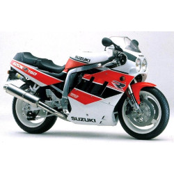 AUTOCOLLANT SUZUKI GSX-R 750 YEAR 1990 - WHITE/RED/BLACK (Produit compatible)