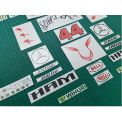 Lewis Hamilton Mercedes F1 ADESIVOS (Produto compatível)