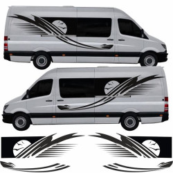 Mercedes Sprinter Camper side Stripes ADESIVI (Prodotto compatibile)