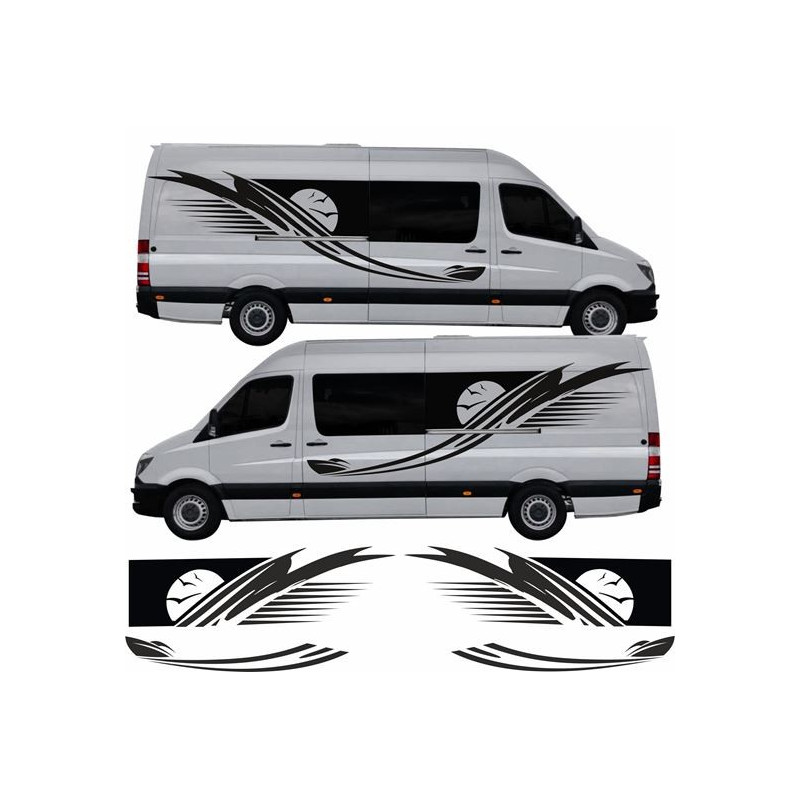 Mercedes Sprinter Camper side Stripes ADESIVI (Prodotto compatibile)