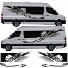 Mercedes Sprinter Camper side Stripes AUFKLEBER (Kompatibles Produkt)