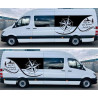 Mercedes Sprinter Camper side Stripes AUFKLEBER (Kompatibles Produkt)