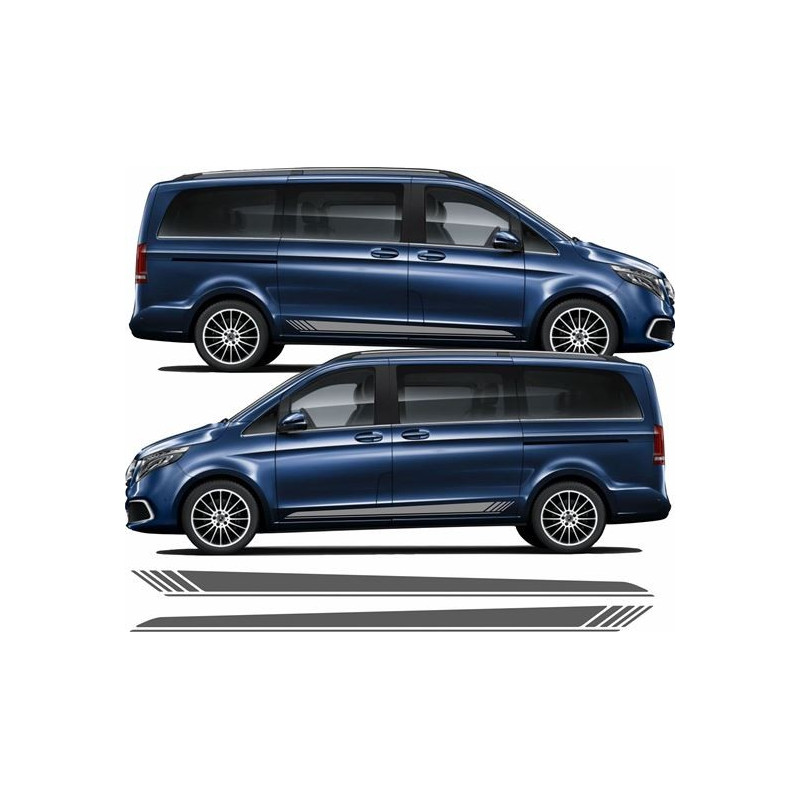 Mercedes V Class side Stripes STICKER (Compatible Product)
