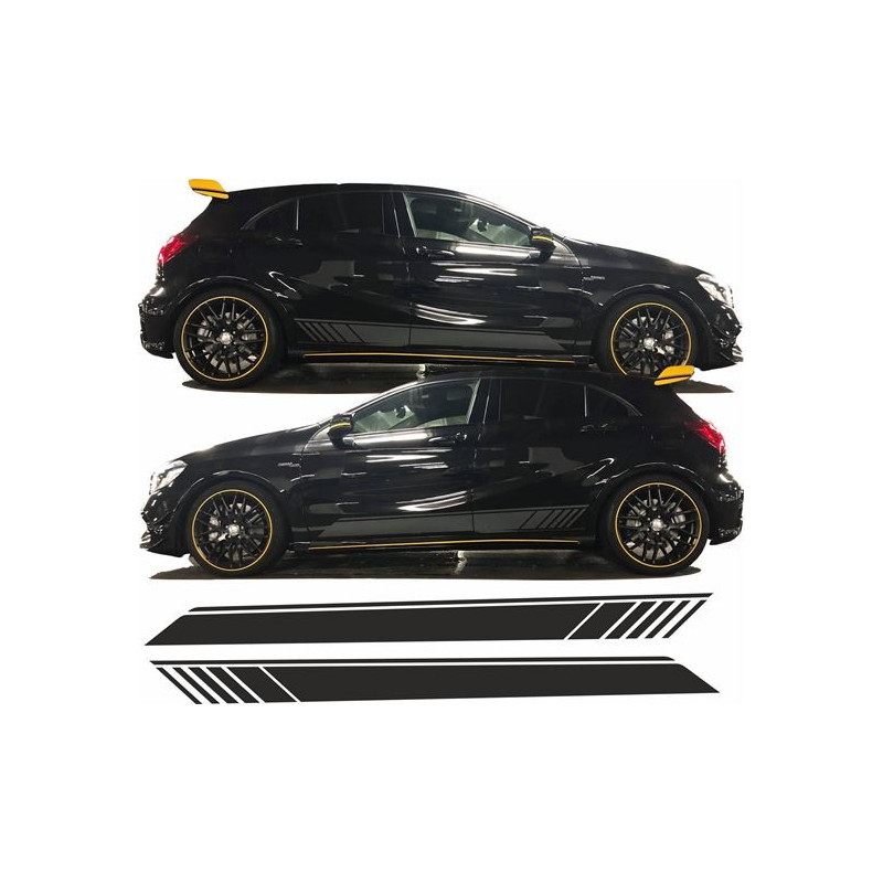 Mercedes A45 Edition 1 side Stripes ADESIVI (Prodotto compatibile)