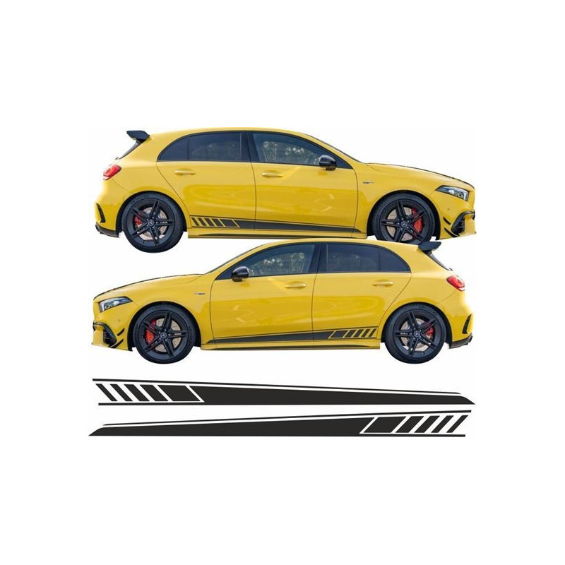 Mercedes A45 S - A35 side Stripes STICKER (Compatible Product)