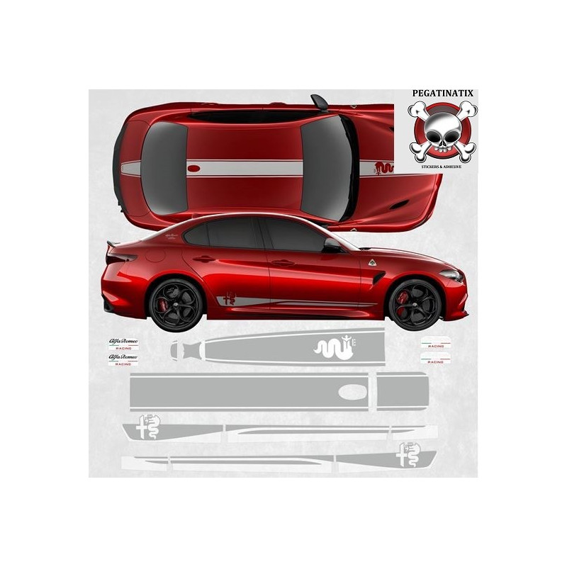Alfa Romeo Giulia Quadrifoglio DECALS (Compatible Product)