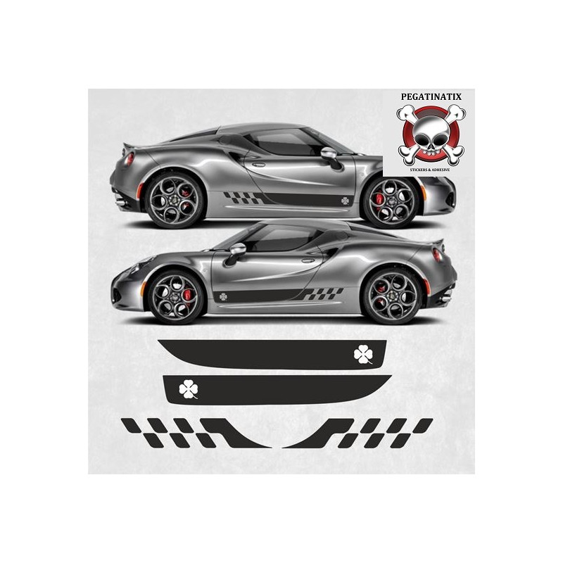 Alfa Romeo 4C YEAR 2015 - 17 ADHESIVOS (Producto compatible)