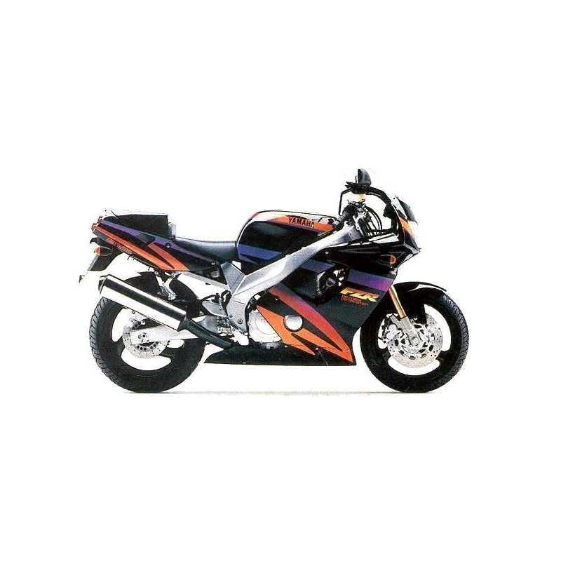 YAMAHA FZR 600 YEAR1995 BLACK-ORANGE Stickers (Compatible Product)