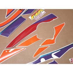 YAMAHA FZR 600 YEAR1995 BLACK-ORANGE Stickers (Compatible Product)