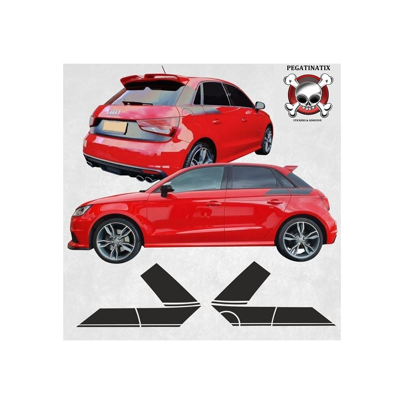Audi A1 Stripes autocollant (Produit compatible)