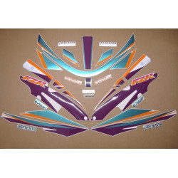 YAMAHA FZR 1000 1994 WHITE/GREEN/PURPLE AUTOCOLLANT (Produit compatible)