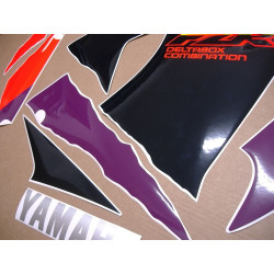YAMAHA FZR 600 year1995 -WHITE/PURPLE/RED Stickers (Compatible Product)