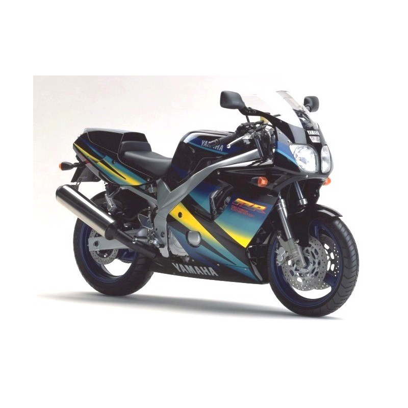 YAMAHA FZR 600 1994 - BLACK/GREEN/YELLOW ADESIVI (Prodotto compatibile)