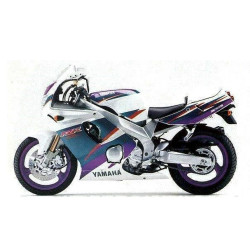 YAMAHA FZR 600 1994 WHITE/GREEN/PURPLE Stickers (Compatible Product)