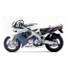 YAMAHA FZR 600 1994 WHITE/GREEN/PURPLE ADHESIVOS (Producto compatible)